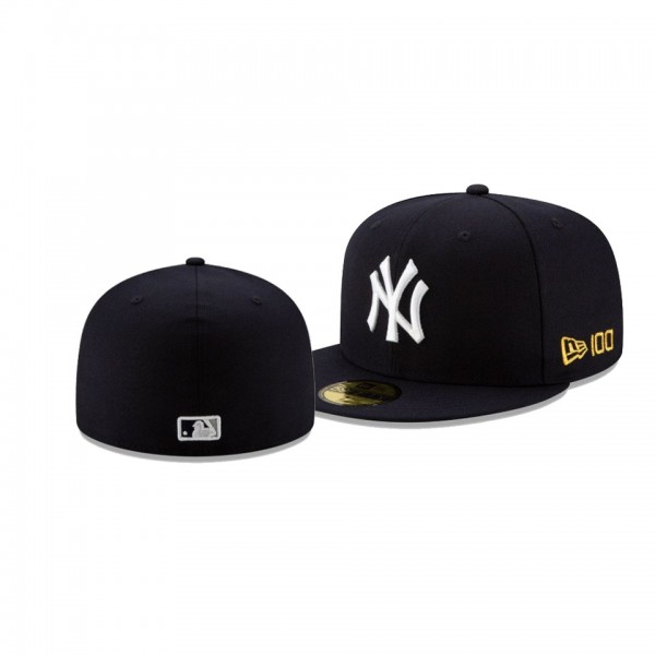 Men's New York Yankees New Era 100th Anniversary Black Team Color 59FIFTY Fitted Hat