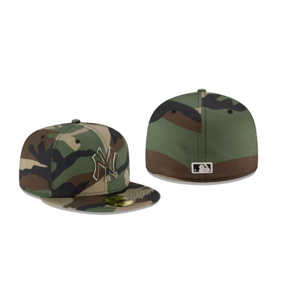 Men's New York Yankees Forest Pop Camo Green 59FIFTY Fitted Hat