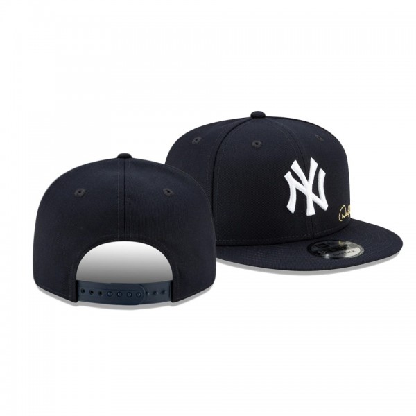 New York Yankees Derek Jeter 2021 Hall Of Fame Script Navy 9FIFTY Snapback Hat