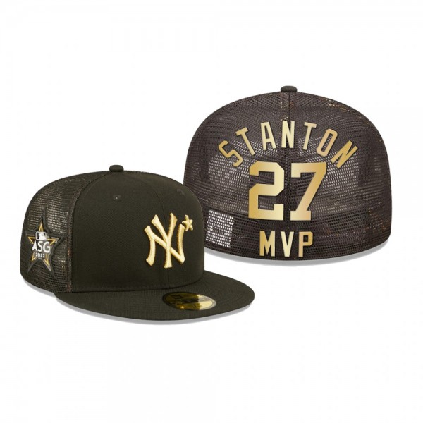 New York Yankees Giancarlo Stanton Black 2022 MLB All-Star Game MVP Fitted Hat