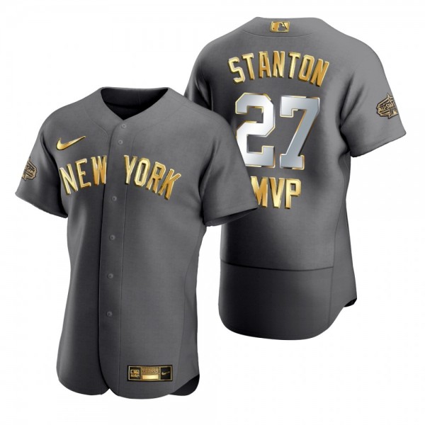 Giancarlo Stanton New York Yankees Charcoal 2022 MLB All-Star Game MVP Jersey