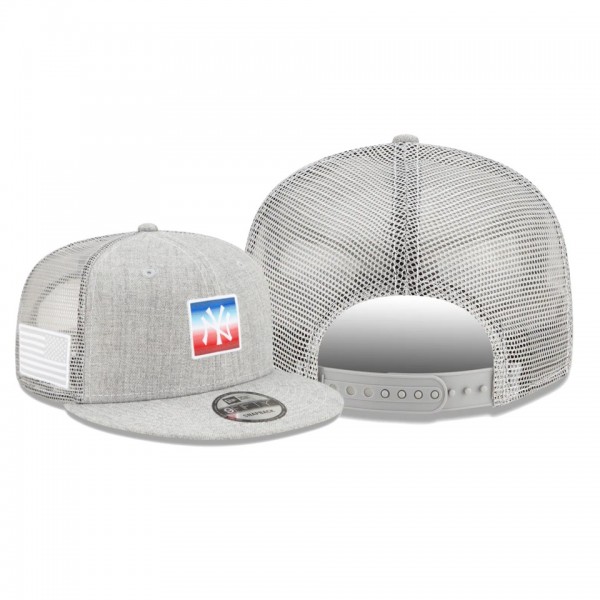 Men's Yankees USA Pop Gray 9FIFTY Snapback Hat