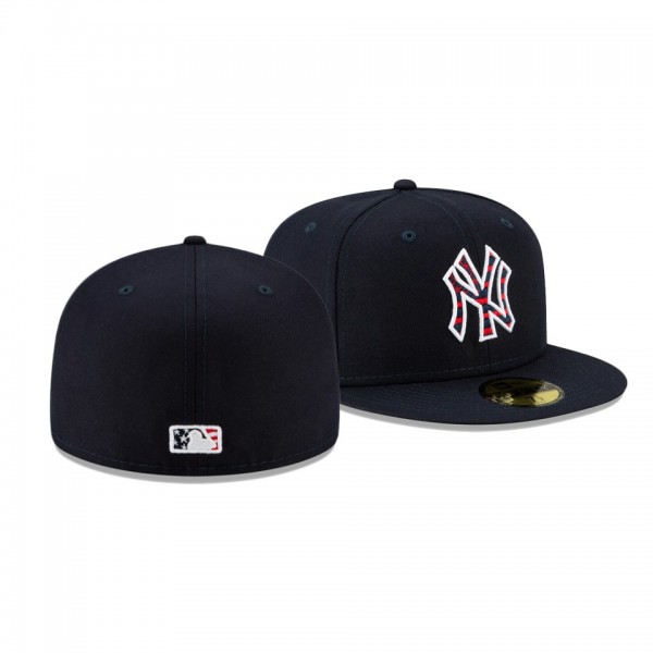 New York Yankees 2021 Independence Day Navy 59FIFTY 4th Of July Hat