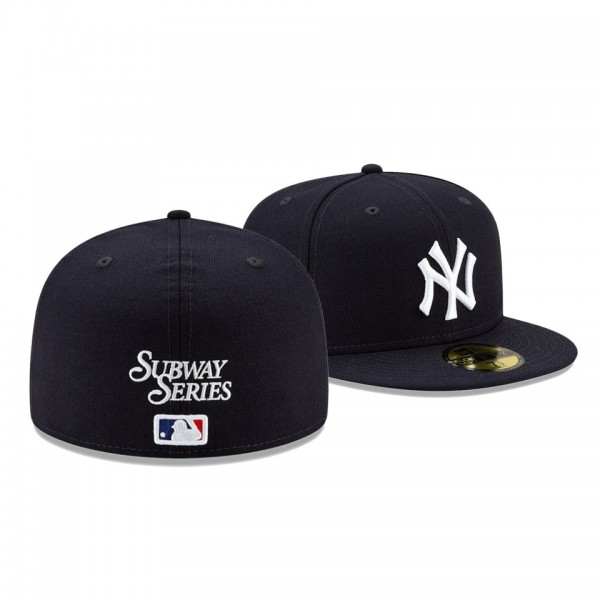 Men's Yankees MLB X Awake 2.0 Subway Series Navy 59FIFTY Fitted Hat
