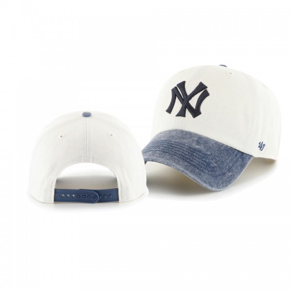 New York Yankees Apollo White Navy Two-Tone Cleanup Snapback Hat