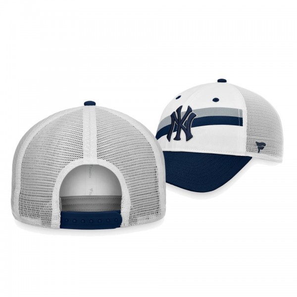 New York Yankees Prep Squad White Trucker Snapback Hat