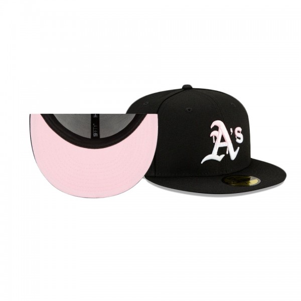 Oakland Athletics Team Drip Black 59FIFTY Fitted Hat