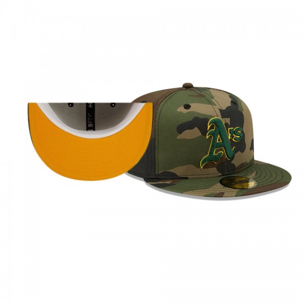 Oakland Athletics Woodland Undervisor Camo 1987 MLB All-Star Game Patch 59FIFTY Hat