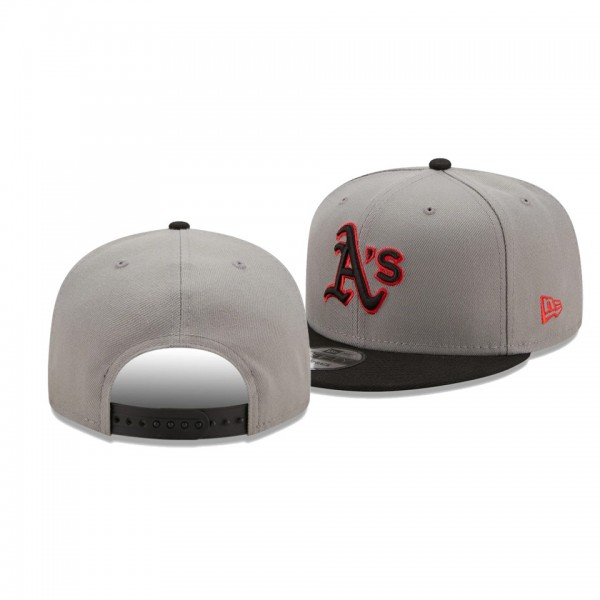Oakland Athletics Color Pack Gray Black 2-Tone 9FIFTY Snapback Hat
