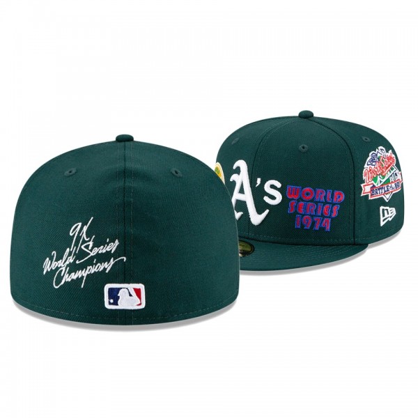 Oakland Athletics 9x World Series Champions Green 59FITY Fitted Hat