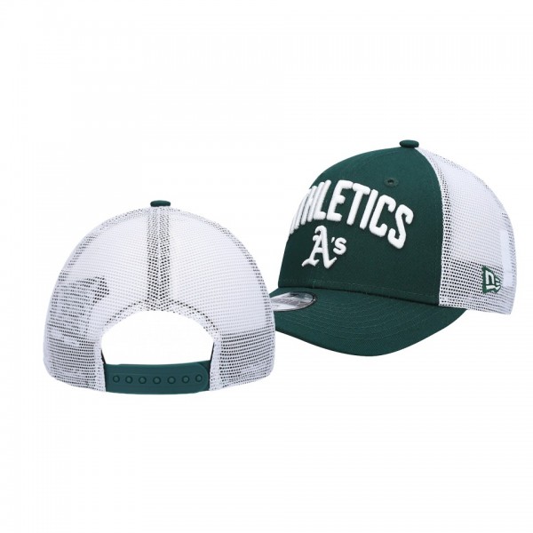 Oakland Athletics Team Title Green White 9FORTY Snapback Hat