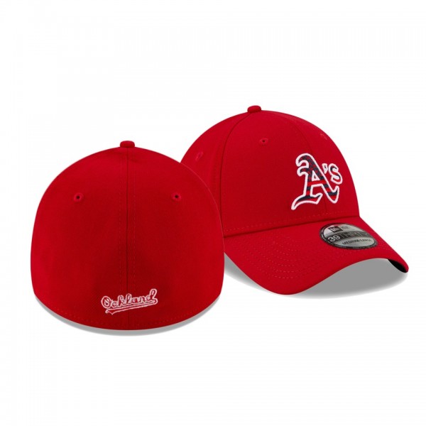 Men's Athletics 2021 Independence Day Red 39THIRTY Flex 4th Of July Hat