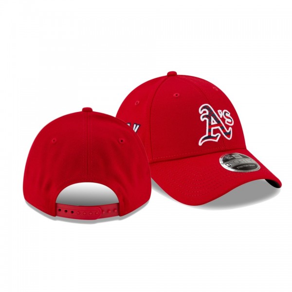 Oakland Athletics 2021 Independence Day Red 9FORTY 4th Of July Hat