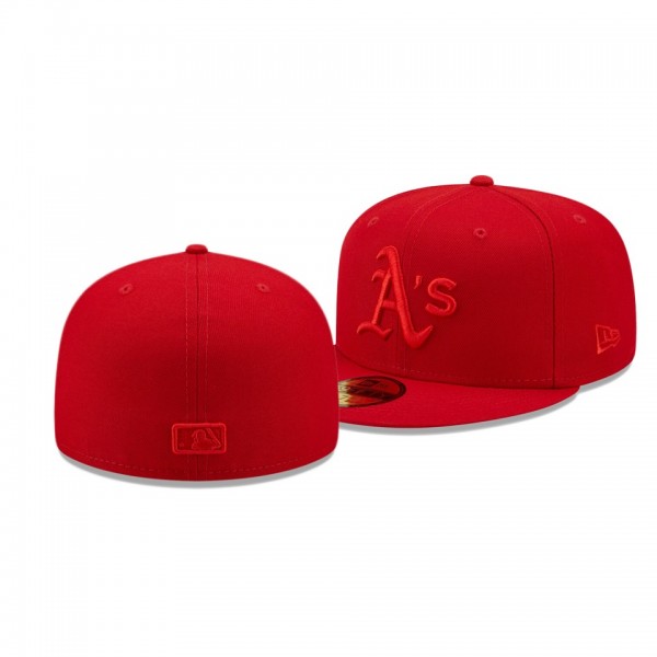 Oakland Athletics Color Pack Scarlet 59FIFTY Fitted Hat