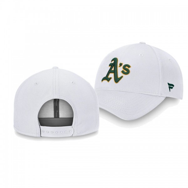 Men's Athletics Iconic White Snapback Hat