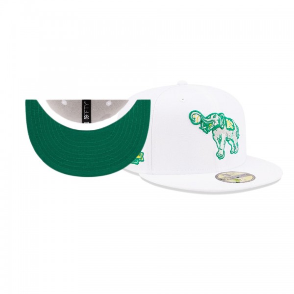 Oakland Athletics Undervisor White 40th Anniversary Patch 59FIFTY Hat