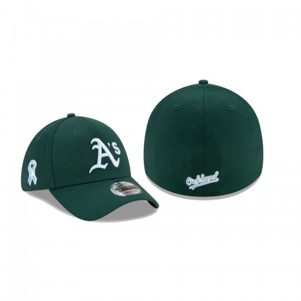Men's Oakland Athletics 2021 Father's Day Green 39THIRTY Flex Hat