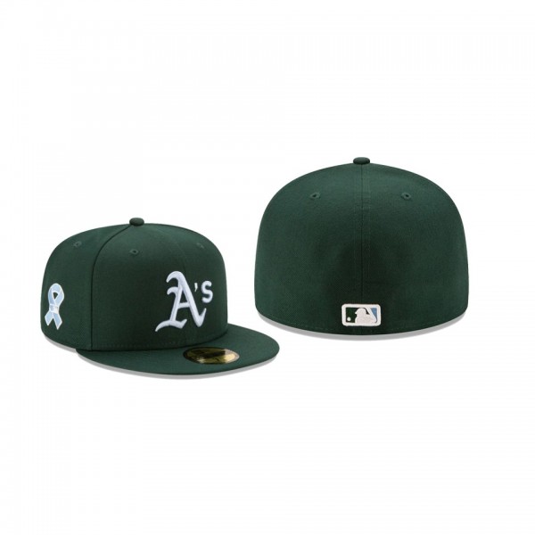 Men's Oakland Athletics 2021 Father's Day Green On-Field 59FIFTY Fitted Hat