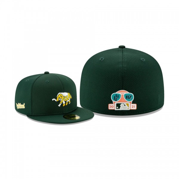 Men's Oakland Athletics 2021 Spring Training Green 59FIFTY Fitted Hat