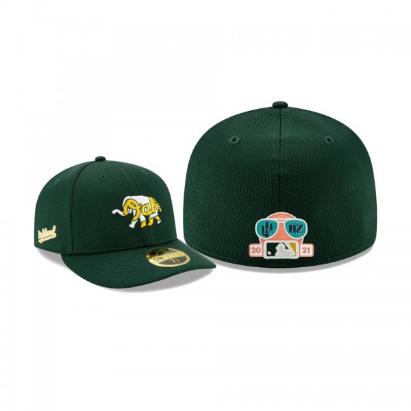 Men's Oakland Athletics 2021 Spring Training Green Low Profile 59FIFTY Fitted Hat