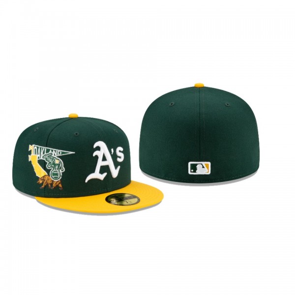 Men's Oakland Athletics City Patch Green 59FIFTY Fitted Hat