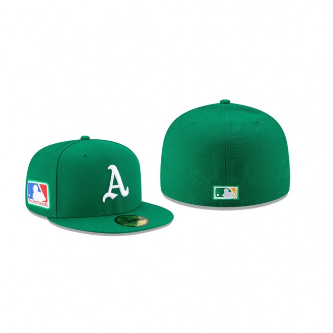 Men's Oakland Athletics 100th Anniversary Patch Kelly Green 59FIFTY Fitted Hat