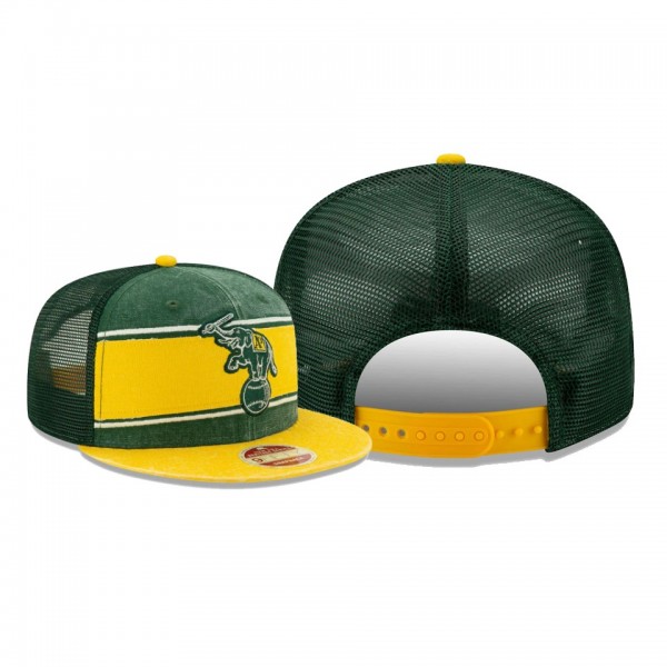 Men's Oakland Athletics Heritage Band Kelly Green Trucker 9FIFTY Snapback Hat