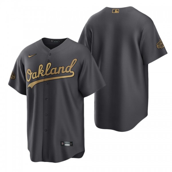 Oakland Athletics Charcoal 2022 MLB All-Star Game Replica Blank Jersey