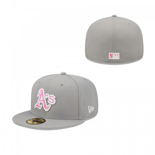 Men's Oakland Athletics Gray 2022 Mother's Day On-Field 59FIFTY Fitted Hat