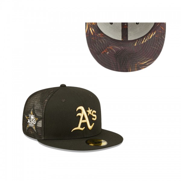 Oakland Athletics Black 2022 MLB All-Star Game On-Field 59FIFTY Fitted Hat