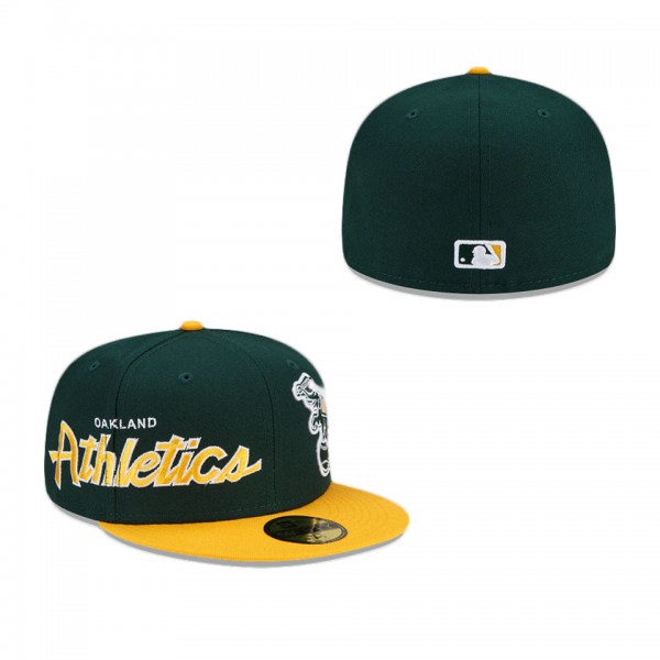 Oakland Athletics Double Logo 59FIFTY Fitted Hat