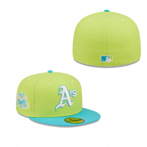 Oakland Athletics Green 1989 World Series Cyber Vice 59FIFTY Fitted Hat
