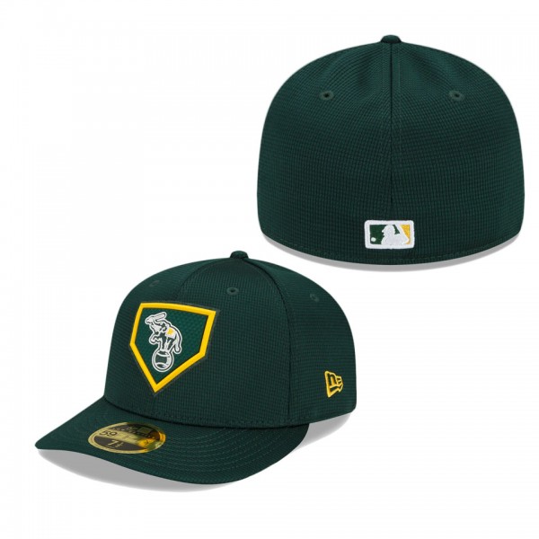 Oakland Athletics Green 2022 Clubhouse Cooperstown Collection Low Profile 59FIFTY Fitted Hat