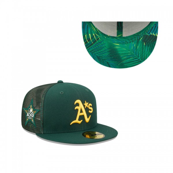 Oakland Athletics Green 2022 MLB All-Star Game Workout 59FIFTY Fitted Hat