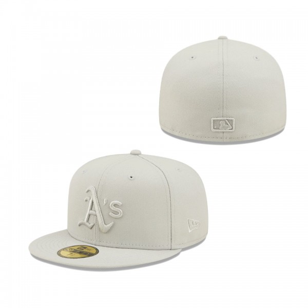 Oakland Athletics New Era Icon Color Pack 59FIFTY Fitted Hat Gray