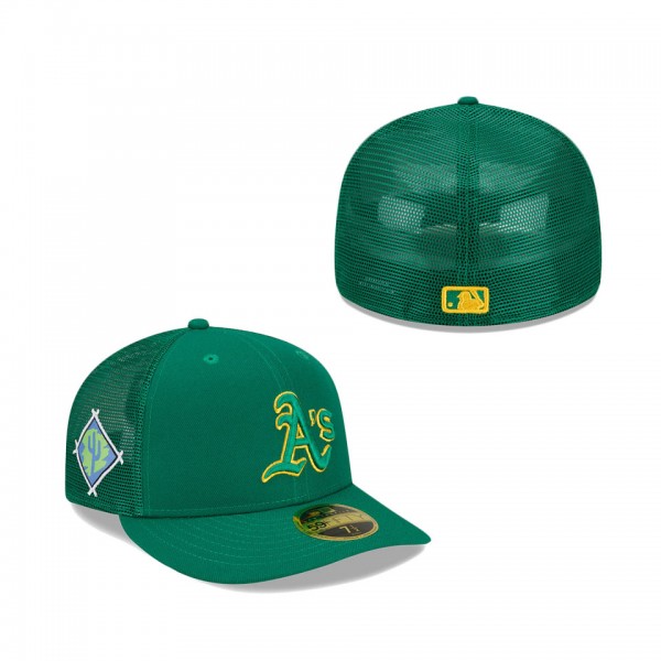 Oakland Athletics New Era 2022 Spring Training Low Profile 59FIFTY Fitted Hat Green