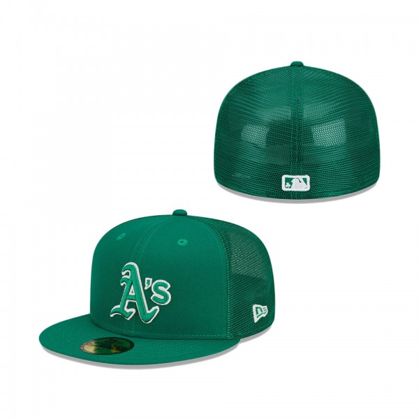 Oakland Athletics New Era 2022 St. Patrick's Day On-Field 59FIFTY Fitted Hat Green