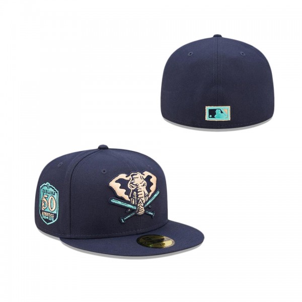 Oakland Athletics Oceanside Peach 59FIFTY Fitted Hat