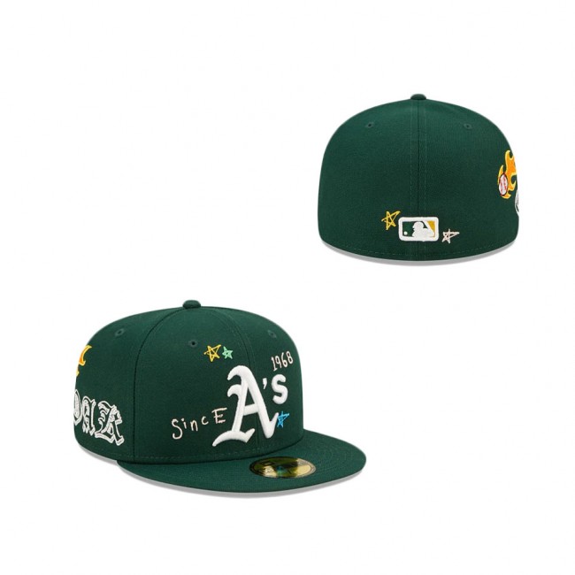 Oakland Athletics Scribble Collection 59FIFTY Fitted Hat