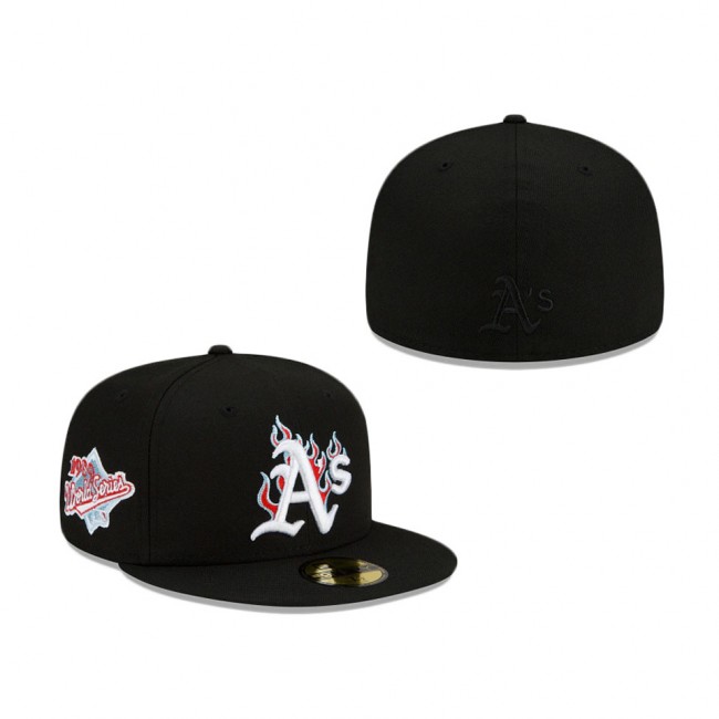 Athletics Team Fire Fitted Cap
