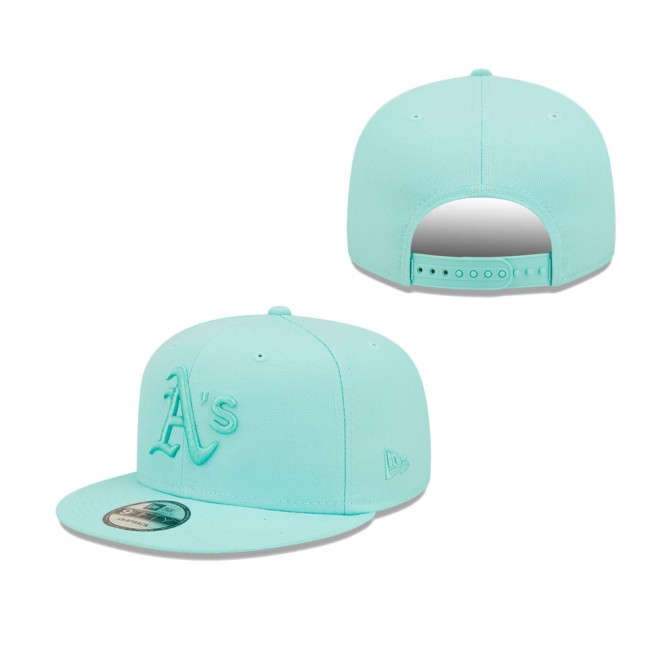 Men's Oakland Athletics New Era Turquoise Spring Color Pack 9FIFTY Snapback Hat