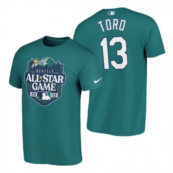 Seattle Mariners Abraham Toro Aqua 2023 MLB All-Star Game T-Shirt