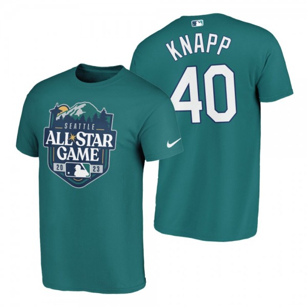 Seattle Mariners Andrew Knapp Aqua 2023 MLB All-Star Game T-Shirt