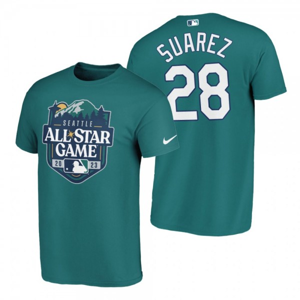Seattle Mariners Eugenio Suarez Aqua 2023 MLB All-Star Game T-Shirt