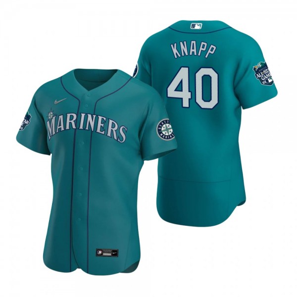 Seattle Mariners Andrew Knapp Aqua 2023 MLB All-Star Game Jersey