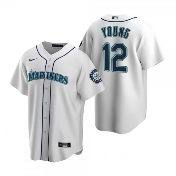 Seattle Mariners Cole Young White 2022 MLB Draft Home Replica Jersey