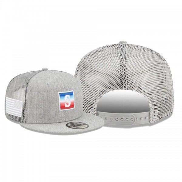 Men's Mariners USA Pop Gray 9FIFTY Snapback Hat