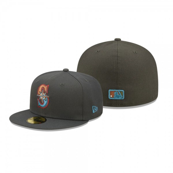 Seattle Mariners Charcoal Multi Color Pack 59FIFTY Hat