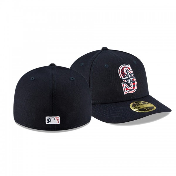 Seattle Mariners 2021 Independence Day Navy Low Profile 59FIFTY 4th Of July Hat