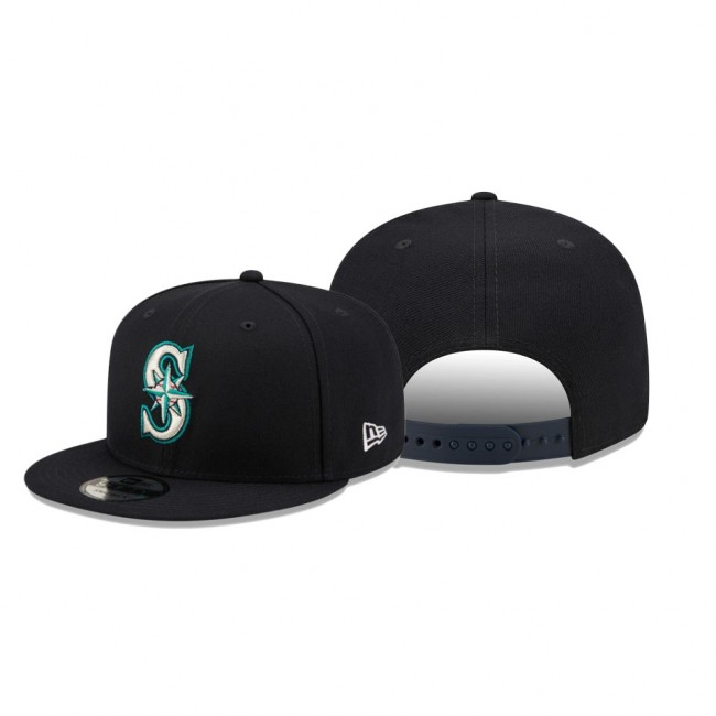 Men's Mariners Banner Patch Navy 9FIFTY Snapback Hat